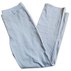 QUINCE Ultra-Stretch Ponte Straight Leg Pants Beige Normcore Large Tall